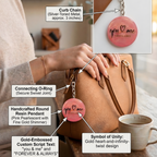 Unique "You and Me" Resin Keychain | Romantic Anniversary & Valentine's Day Gift
