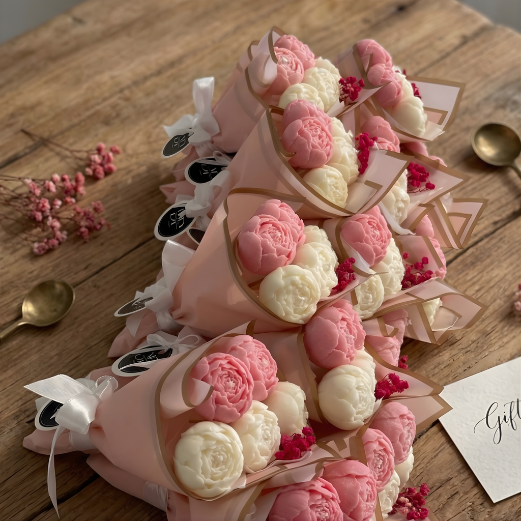 Handmade Floral Bouquet Candles – Luxury Aesthetic Table Centerpiece