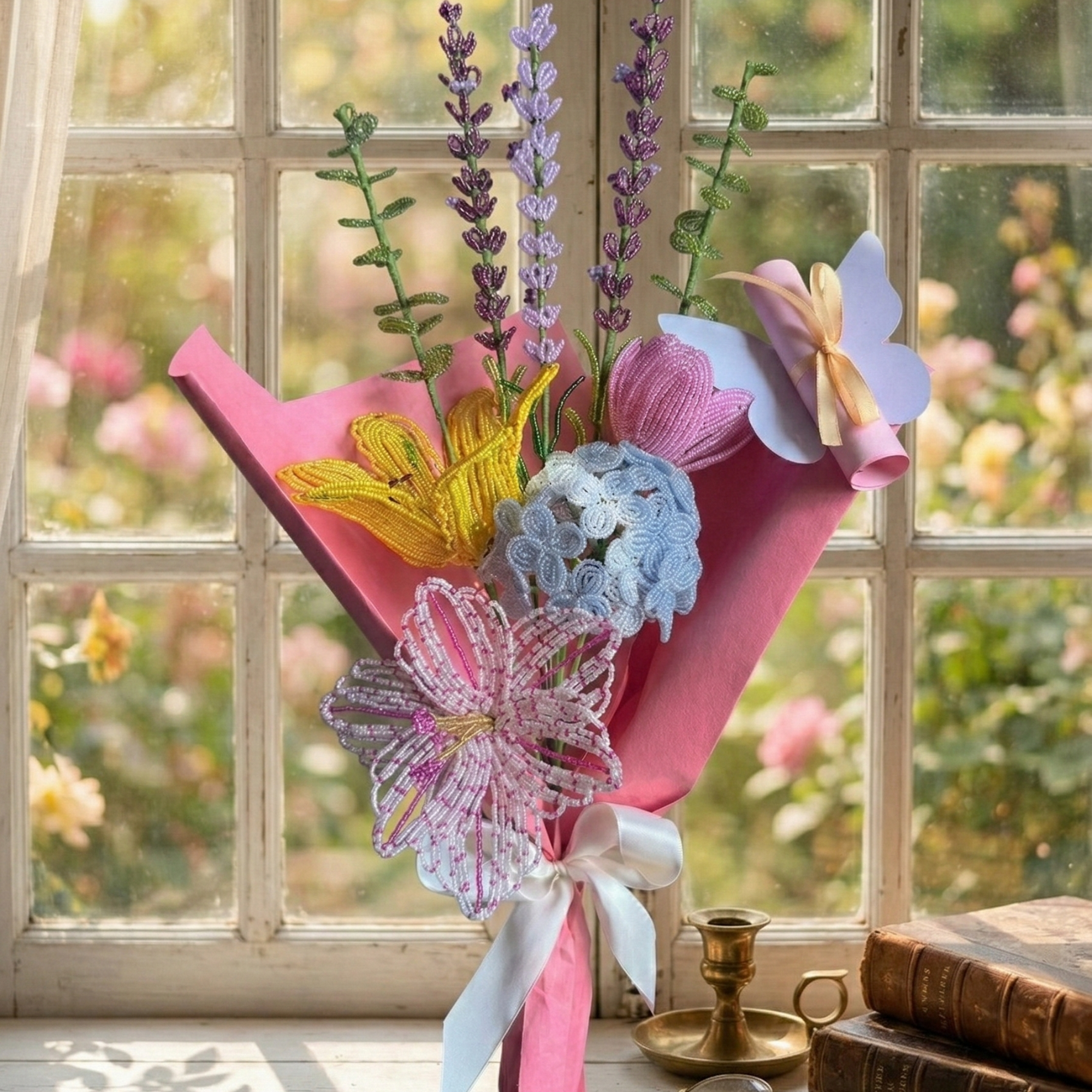 Luxury Handcrafted Beaded Flower Bouquet | Eternal Gift | Mobo Makes