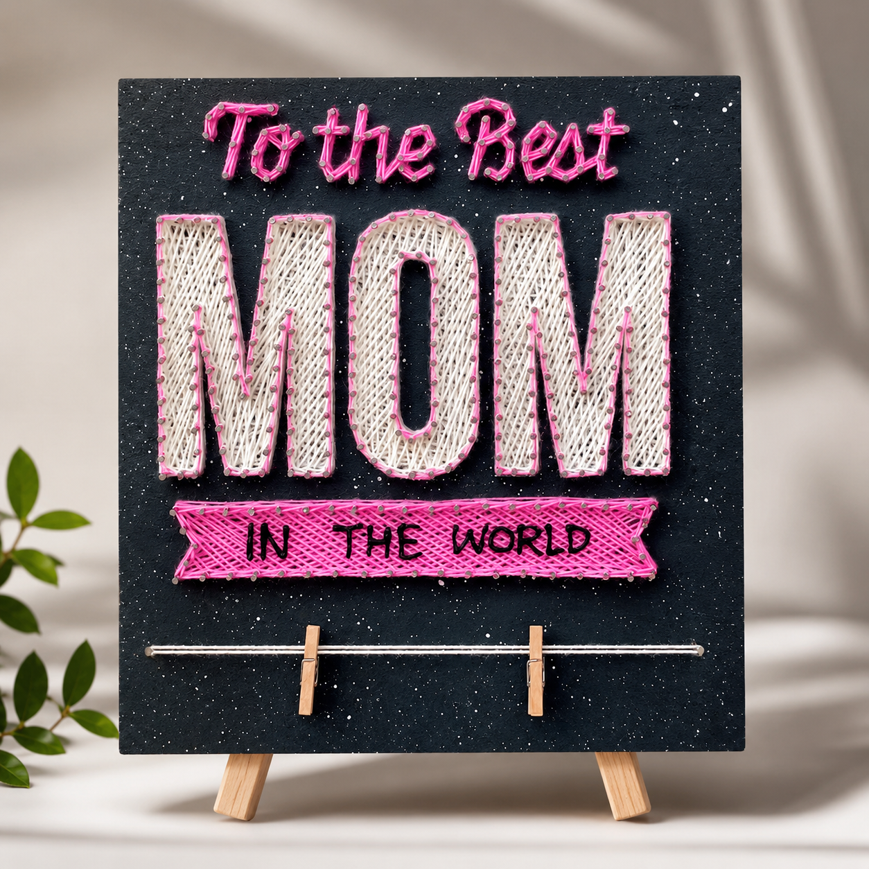 Custom String Art Sign & Picture Display Gift for Mom