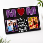 Custom "MOM" String Art Dual Photo Frame Gift