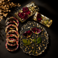 Handmade Real Rose Resin Accessory Gift Set | Phone Case, Bangles & Coaster Combo