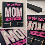 Custom String Art Sign & Picture Display Gift for Mom