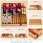 Premium Assorted Chocolate Gift Hamper in Wooden Tray
