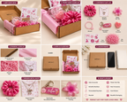 Personalized Pink Accessory Gift Box Set