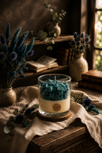 Handmade Heart Wax Layered Scented Candle – Clear Glass Aesthetic Jar Candle