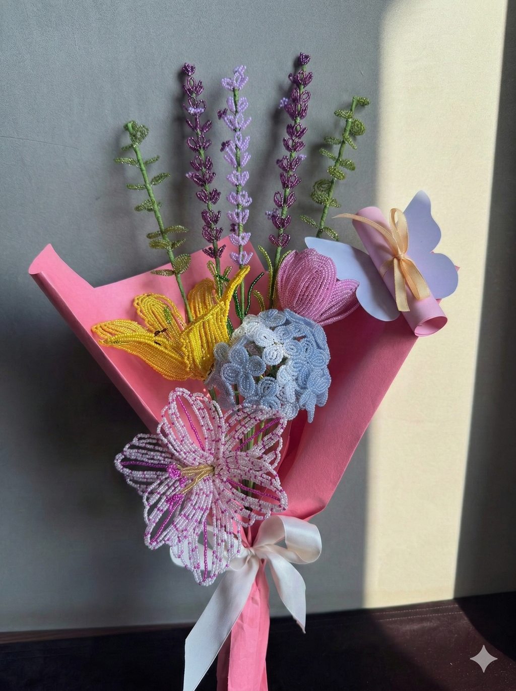 Luxury Handcrafted Beaded Flower Bouquet | Eternal Gift | Mobo Makes