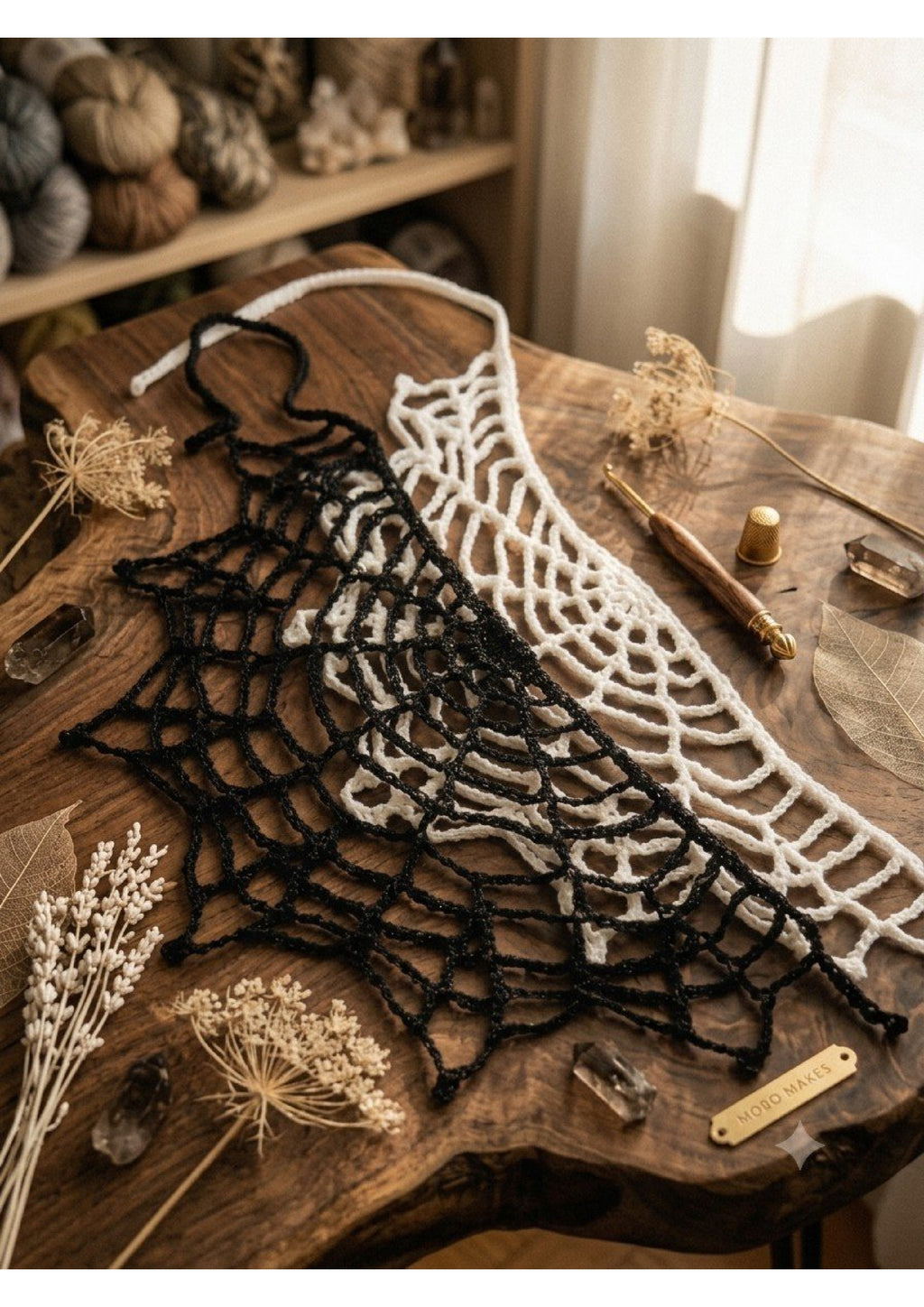 Handmade Spider Web Crochet Crop Top | Spooky Season Festival Rave Top