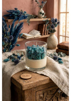 Handmade Heart Wax Layered Scented Candle – Clear Glass Aesthetic Jar Candle
