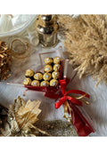 Heart-Shaped Ferrero Rocher Chocolate Bouquet | Elegant Edible Gold Truffle Arrangement for Anniversaries, Birthdays, and Valentine's Day