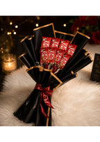 KitKat Chocolate Bouquet in Premium Black & Gold Wrapping | Romantic Edible Gift for Birthdays, Anniversaries, Valentine's Day & Proposals