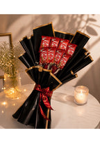 KitKat Chocolate Bouquet in Premium Black & Gold Wrapping | Romantic Edible Gift for Birthdays, Anniversaries, Valentine's Day & Proposals