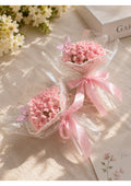 Mini Pink Chenille Pipe Cleaner Baby’s Breath Bouquet with 3D Butterfly | Handcrafted Eternal Flower Favor for Weddings, Birthdays & Graduations