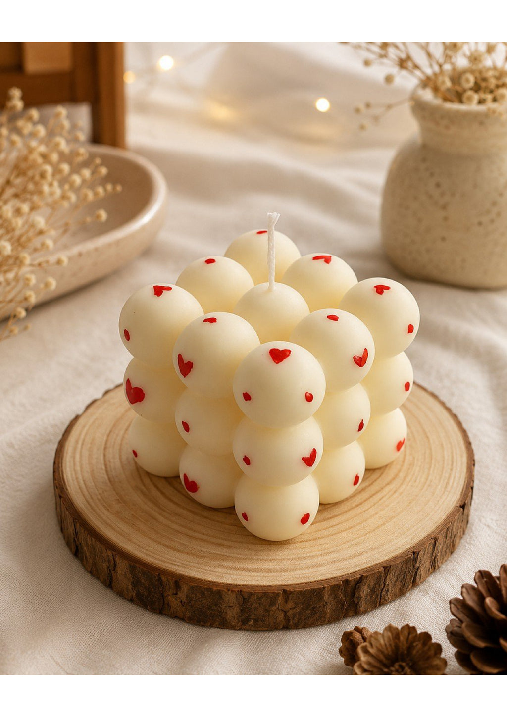 Aesthetic Heart Candle for Home Décor & Gifting 4 SET