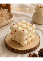 Aesthetic Heart Candle for Home Décor & Gifting 4 SET