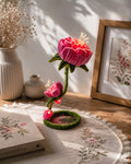 Glowing Pink Peony Lamps | Aesthetic Floral Nightlight | Mobo Makes