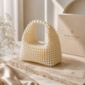 Luxury Handmade Pearl Beaded Handbag | Elegant Bridal & Party Purse