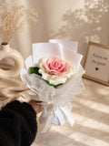 Blush Eternal Rose Crochet Bouquet | Handmade Luxury Forever Flower Gift | MOBO MAKES