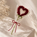 Luxury Handmade Crochet Heart Rose| Premium Handcrafted Gift by MOBO MAKES