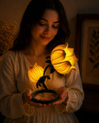 Handcrafted Yellow Lily Flower Light | Elegant Keepsake Gifts | Mobo Make