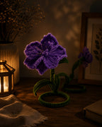 Lavender Velvet Flower Sculptures | Whimsical Desk Decor | Mobo Makes