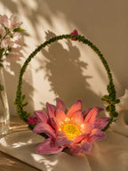 Handcrafted Lotus Flower Basket Light | Luxury Keepsake Gifts | Mobo Makes