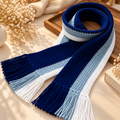 Premium Striped Winter Wrap with Tassel Fringes