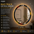 Premium Race Track LED Wall Mirror – | Car Lover Decor