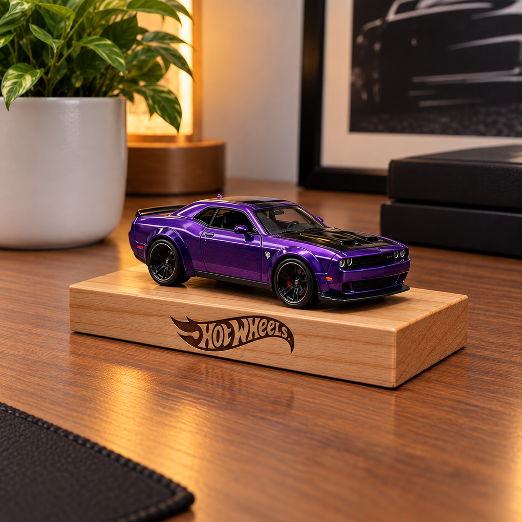 Premium Hot Wheels Wooden Display Stand